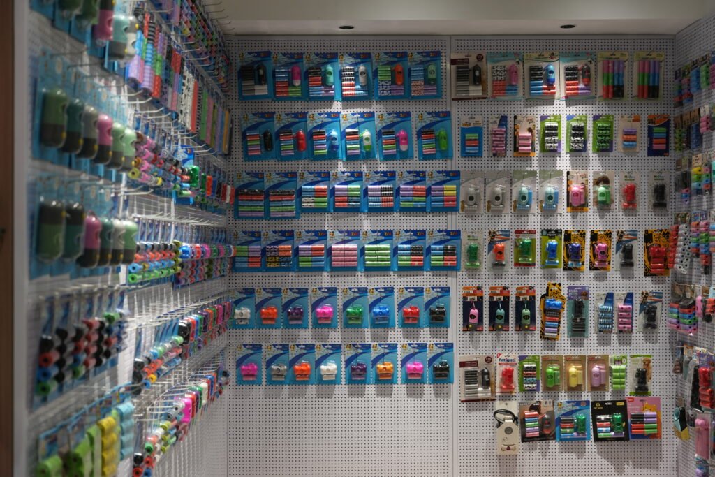 Pet waste bag dispensers in various styles